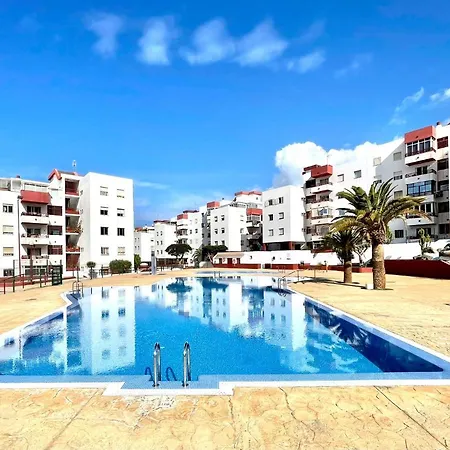 Appartamento Palmeras Del Sur Con Piscina,A 5 Minutos A Pie A La Playa, Tenerife Sur *