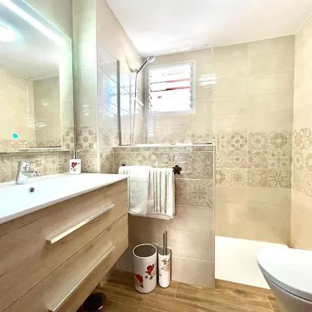 Apartman Palmeras Del Sur Con Piscina,A 5 Minutos A Pie A La Playa, Tenerife Sur